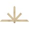 Ekena Millwork Kennewick Rough Sawn Timber Gable Bracket, Douglas Fir, 60"W x 32"H x 2"D x 4"F, 13/12 Pitch GBW060X32X0204KEN00RDF - alternate 1